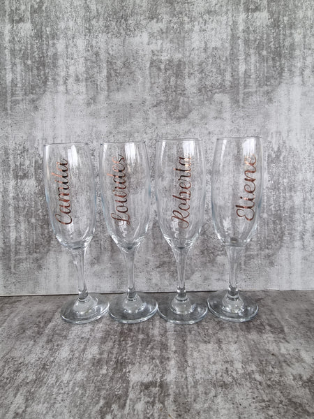 Personalised Champagne glass