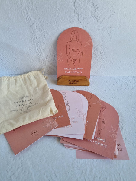Pregnancy and Birth Words of Affirmation Cards