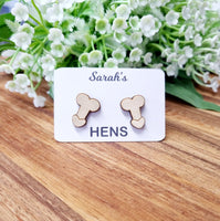 Hens Party Stud Earrings Personalised With Bride to Be Name